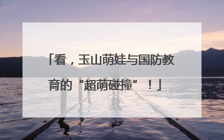 看，玉山萌娃与国防教育的“超萌碰撞”！